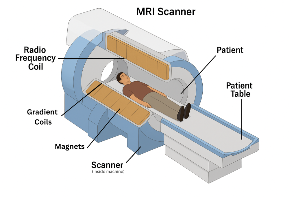 diagram of mri scanner